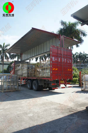 客戶(hù)四套渦流洗菜機(jī)組順利完工裝車(chē)出貨！